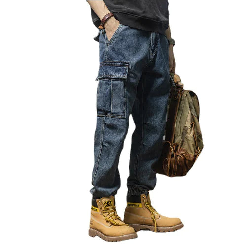 Unisex Retro Strappy Trousers High Street Jeans