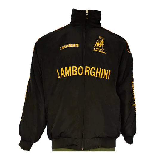 F1 Racing Motorcycle Jacket with Vintage Embroidery