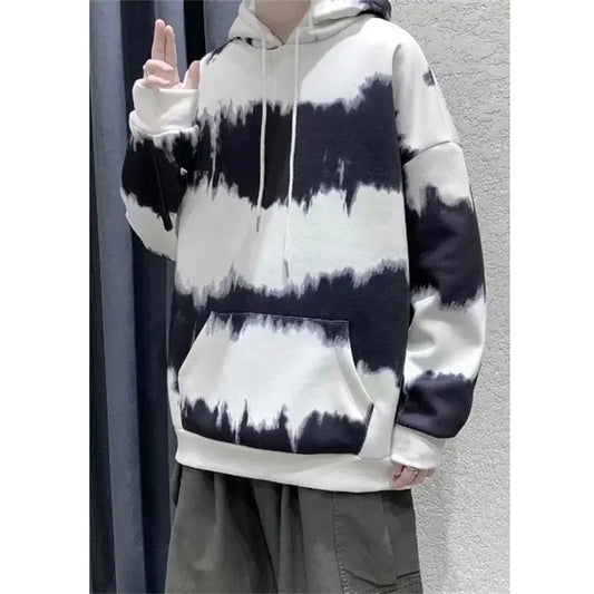 Printed Tie-Dye Hoodies for Men - Hip Hop Style