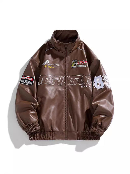 EMBROIDERED MOTO JACKET