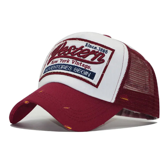 Embroidered Mesh Cap