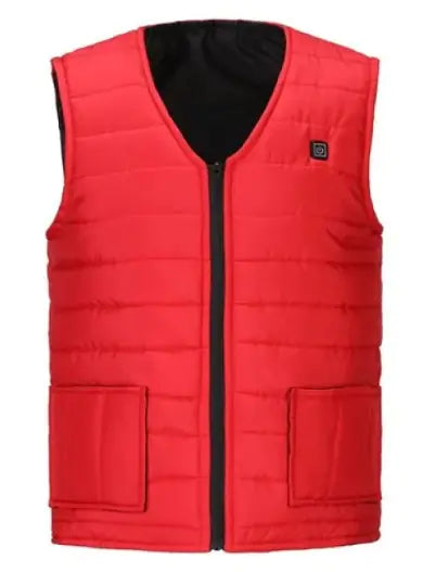New Retro Outdoor Heated Dual Control Vest, Adjustable Temperature, 16 Heating Zones USB Interface, Outdoor Winter Warmth