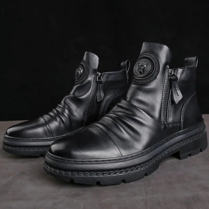 2023 Autumn New Men’s High-Top Casual Boots