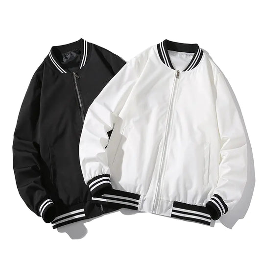 Plus Size Baseball Jacket