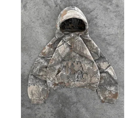 Y2K CAMOUFLAGE HOODIE