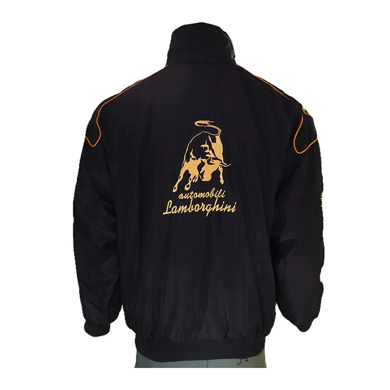F1 Racing Motorcycle Jacket with Vintage Embroidery