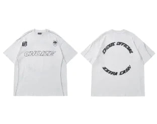 Hip Hop Oversize Men’s T-Shirt with Printed Design