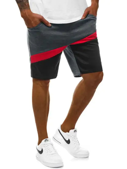 Colorblock Plus Size Casual Shorts Sweatpants