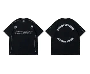 Hip Hop Oversize Men’s T-Shirt with Printed Design