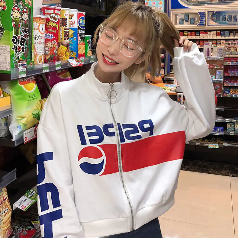 Lightweight Pepsi Zip Hoodie and Jacket
