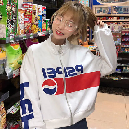 Lightweight Pepsi Zip Hoodie and Jacket