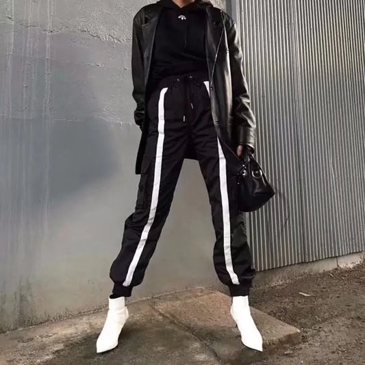 Color Block Elastic Cuff Sweatpants (Sports Pants)