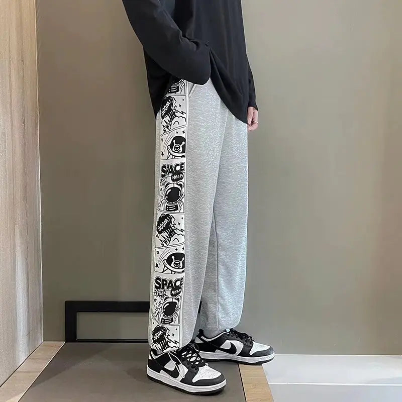 Lightweight Casual Drawstring Sweatpants for Spring/Fall