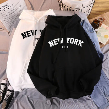 Casual NY Fleece Hoodie