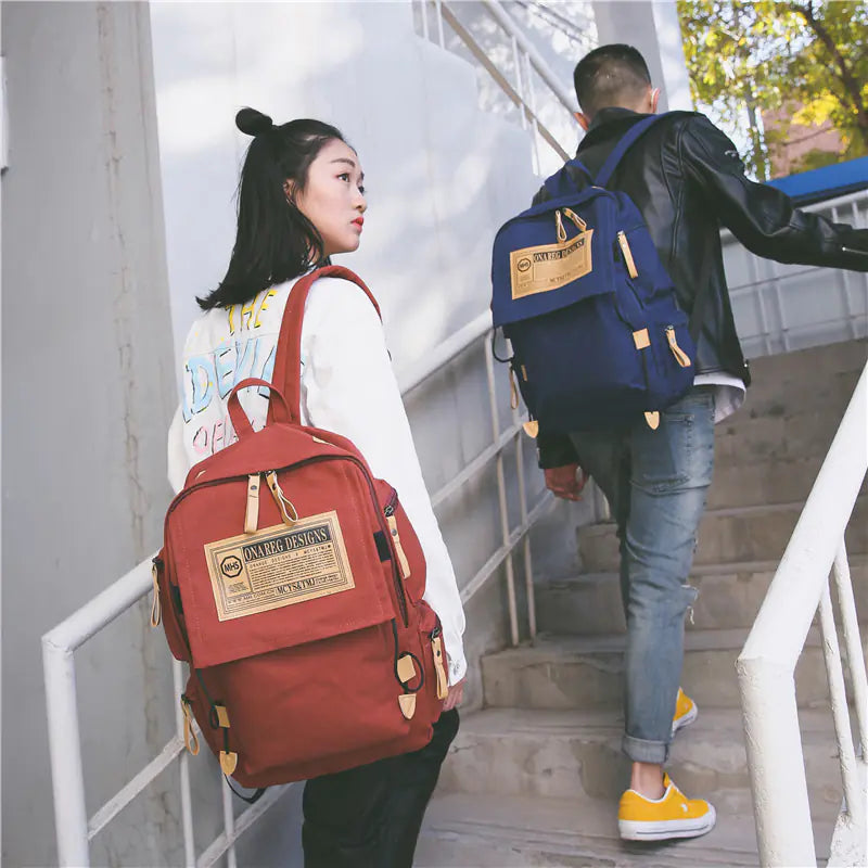 Canvas Couple Backpack