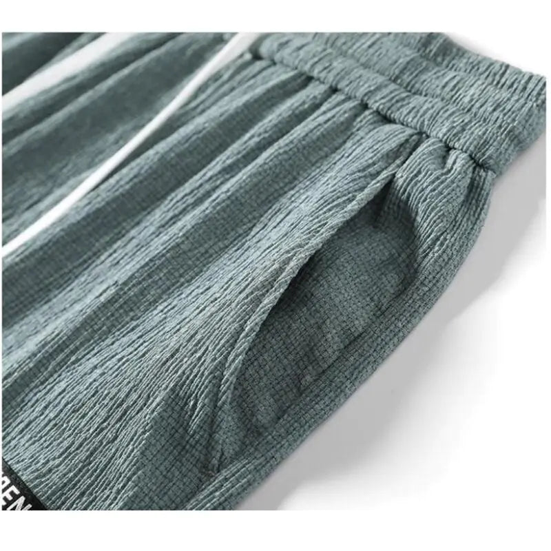 Loose Nine-Point Sweatpants with Cuffs