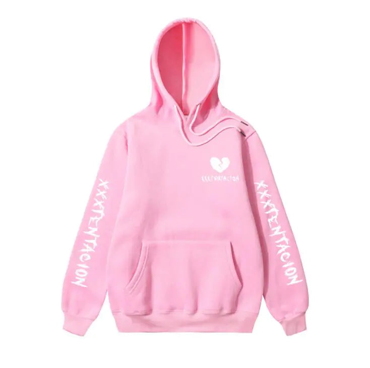 Retro Xxx Fleece Hoodie side Print