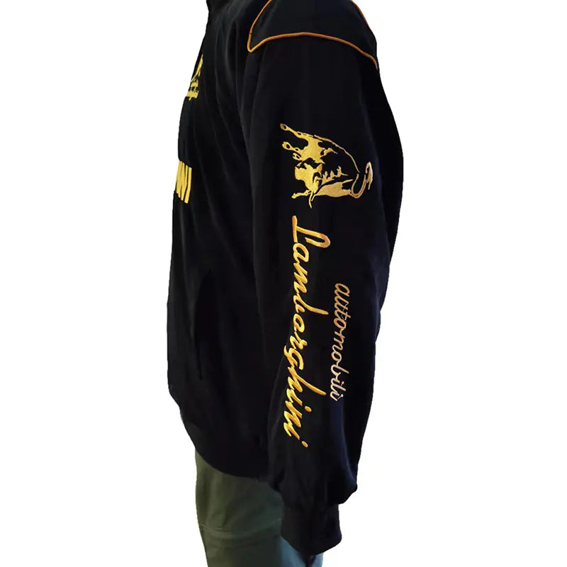 F1 Racing Motorcycle Jacket with Vintage Embroidery