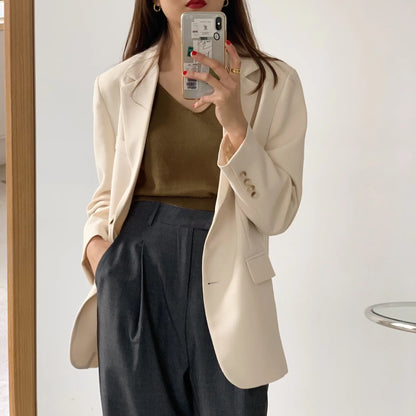 Casual Loose Fit Suit Jacket