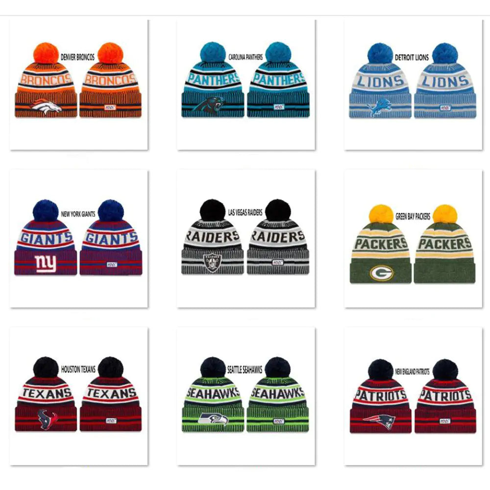 NFL Embroidered Knit Beanie for American Football Teams