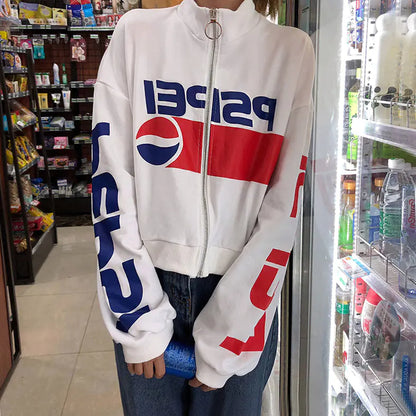 Lightweight Pepsi Zip Hoodie and Jacket