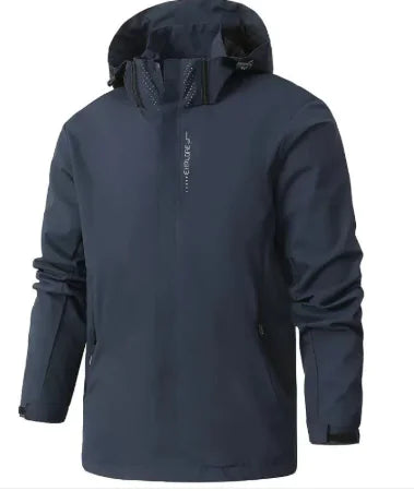 Outdoor Men's Hooded Windbreaker Jacket