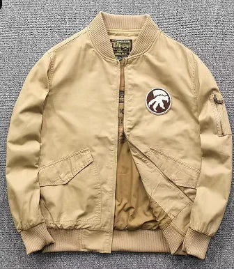 Men's Jacket with Embroidered Wings, Casual Top