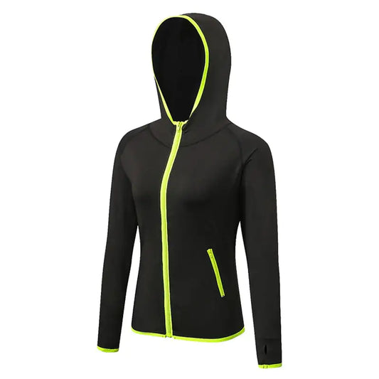 Color Matching Quick Drying Zipper Hoodie for Fitness