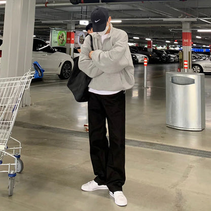 Men’s Casual Half-Zip Sweater Coat