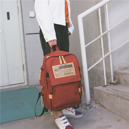 Canvas Couple Backpack