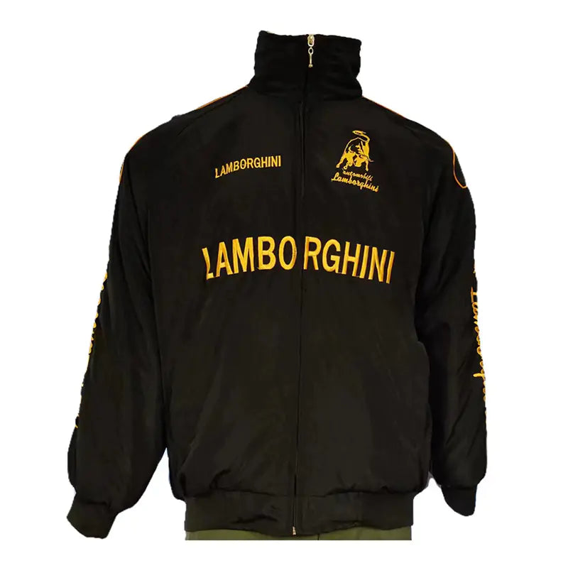 F1 Racing Motorcycle Jacket with Vintage Embroidery