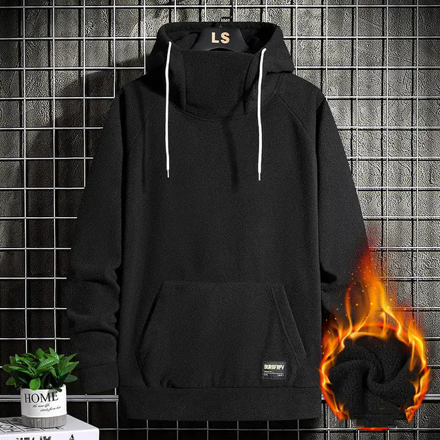 Winter Velvet Fashion Street Men's Hoodie