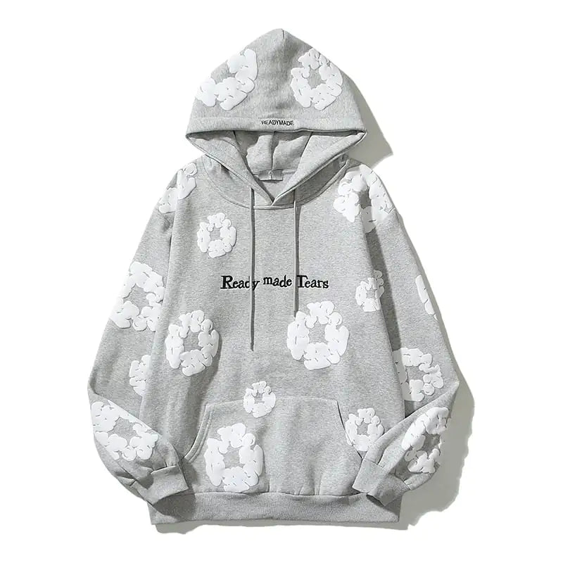 READY MADE FLORAL HOODIE