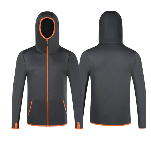 Color Matching Quick Drying Zipper Hoodie for Fitness