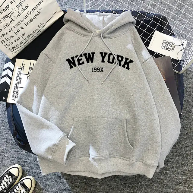 Casual NY Fleece Hoodie