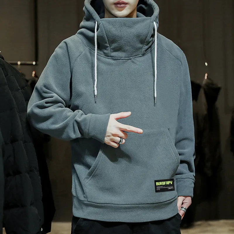 Winter Velvet Fashion Street Men's Hoodie