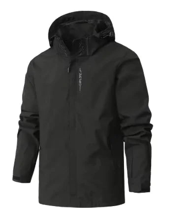 Outdoor Men's Hooded Windbreaker Jacket