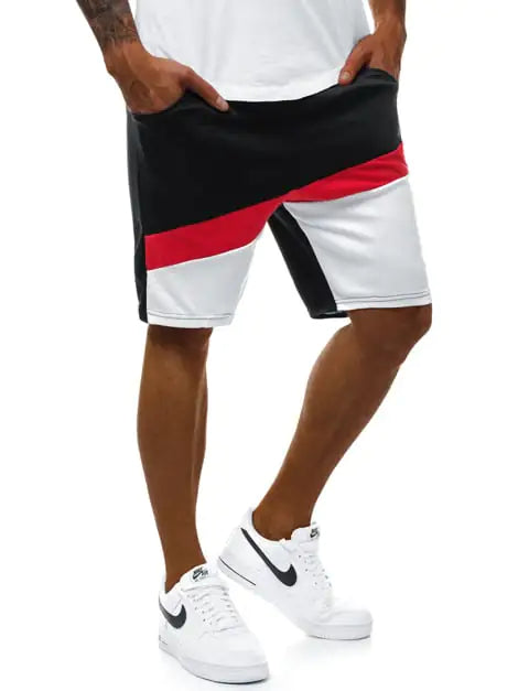 Colorblock Plus Size Casual Shorts Sweatpants