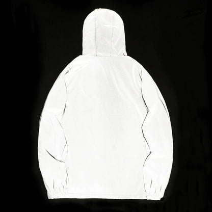 Men’s Luminous Windbreaker – Solid Color Fall Jacket
