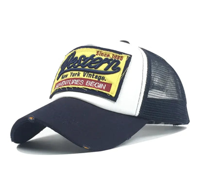 Embroidered Mesh  Cap