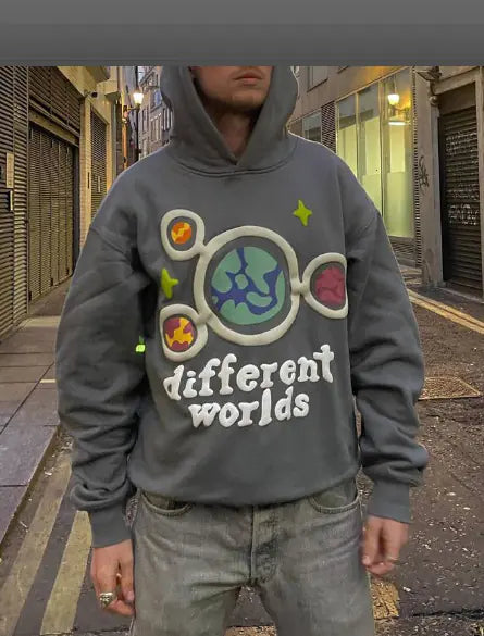 2023 Korean Style Autumn Winter Graphic Hoodie