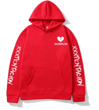 Retro Xxx Fleece Hoodie side Print