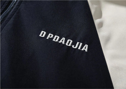 Men's Loose Fit Japanese Embroidered Contrast Color Jacket