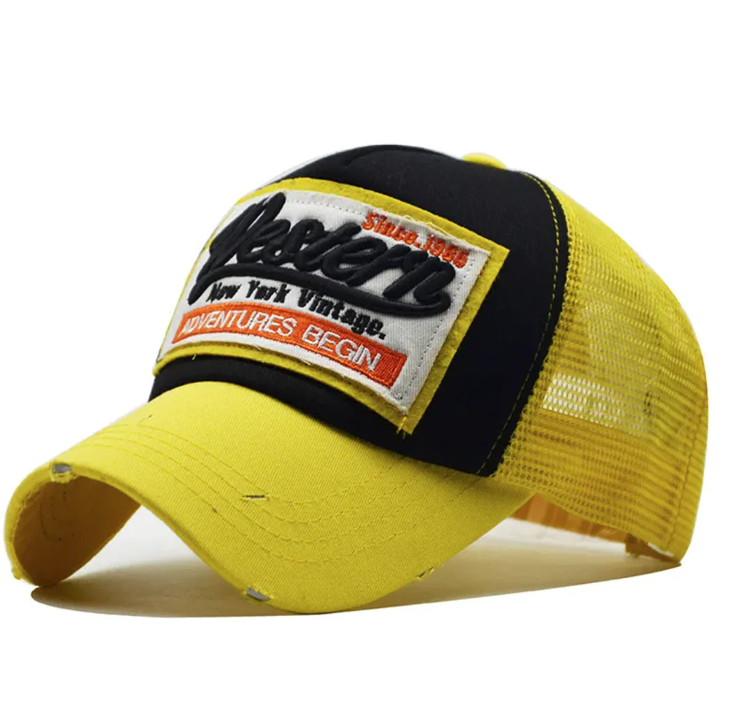 Embroidered Mesh  Cap