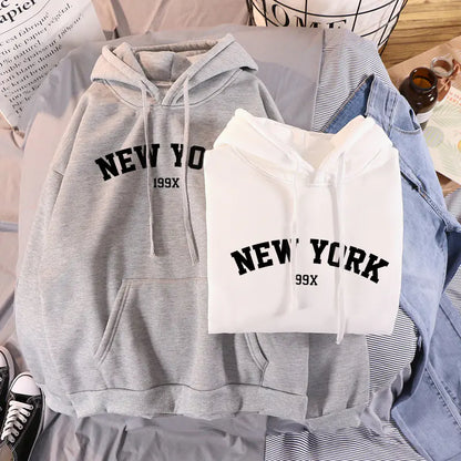 Casual NY Fleece Hoodie