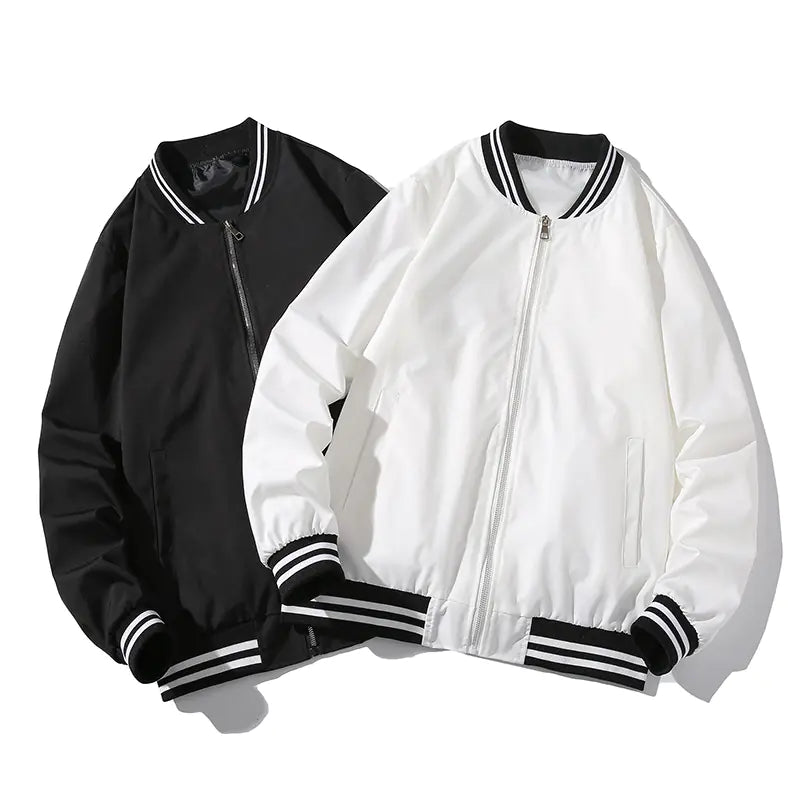 Plus Size Baseball Jacket