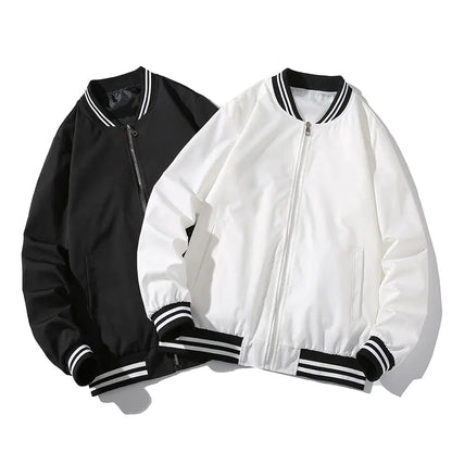 Plus Size Baseball Jacket