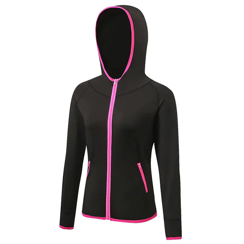 Color Matching Quick Drying Zipper Hoodie for Fitness