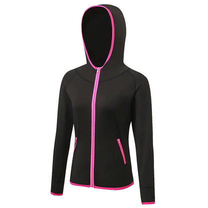 Color Matching Quick Drying Zipper Hoodie for Fitness