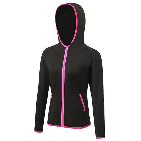 Color Matching Quick Drying Zipper Hoodie for Fitness
